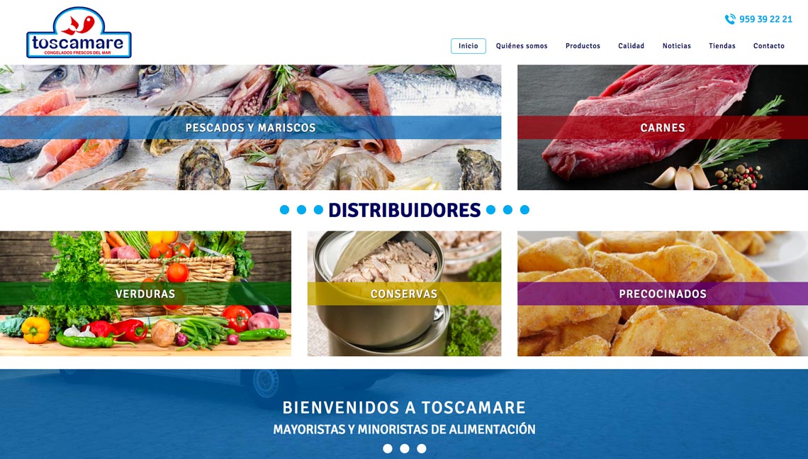 ¡Bienvenidos a nuestra nueva web! - Toscamare, congelados frescos del mar