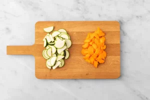 Wok de langostinos salteados y verduras - Toscamare, congelados frescos del mar
